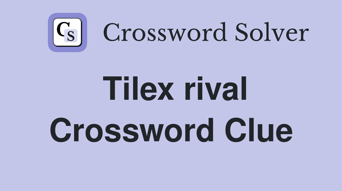 Tilex rival Crossword Clue