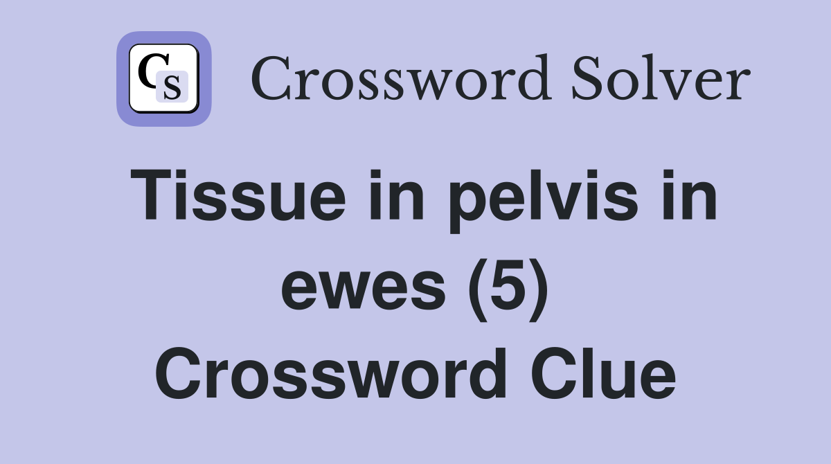 Tissue in pelvis in ewes (5) Crossword Clue