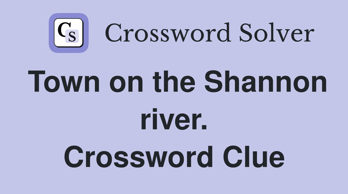 Town on the Shannon river. Crossword Clue