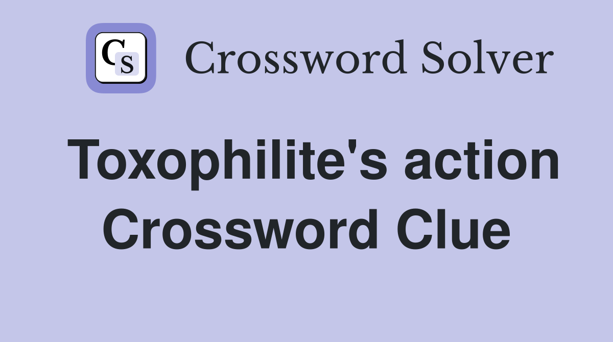 Toxophilite's action Crossword Clue