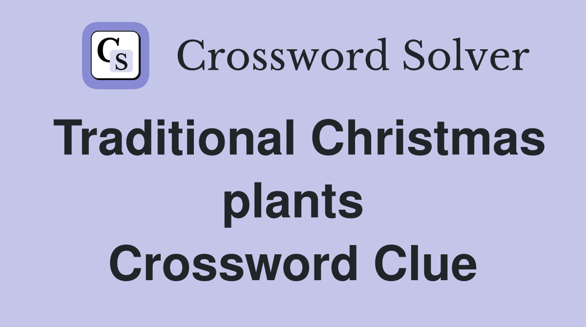 Traditional Christmas plants Crossword Clue