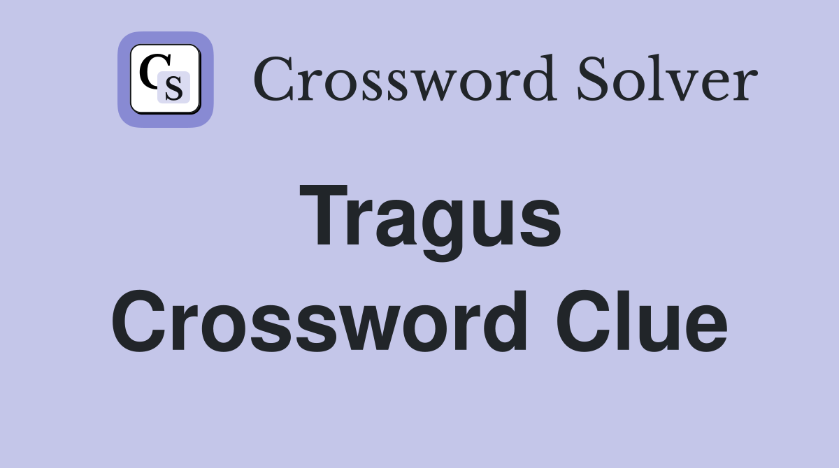 Tragus Crossword Clue