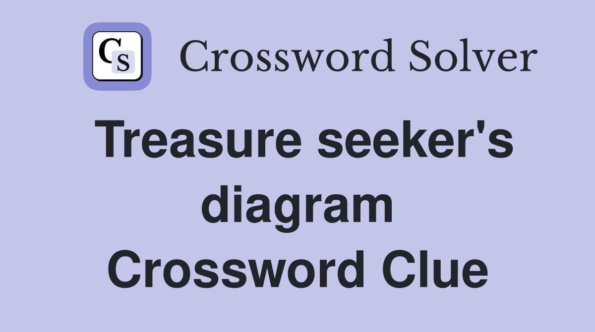 Treasure seeker's diagram Crossword Clue