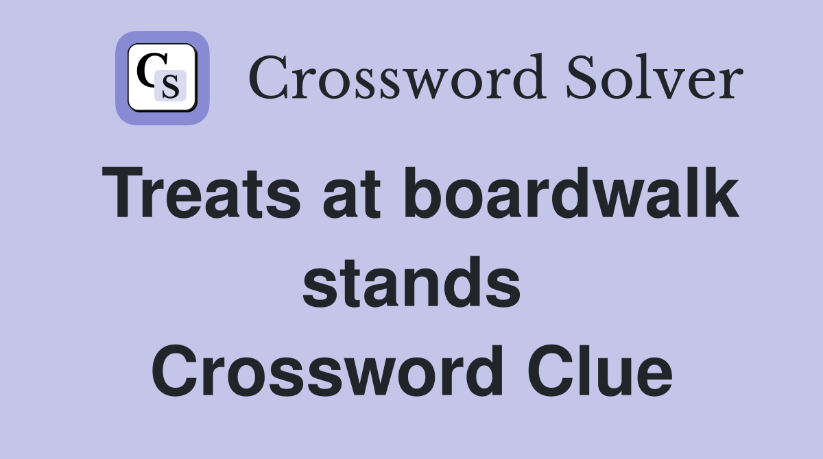 Treats at boardwalk stands Crossword Clue