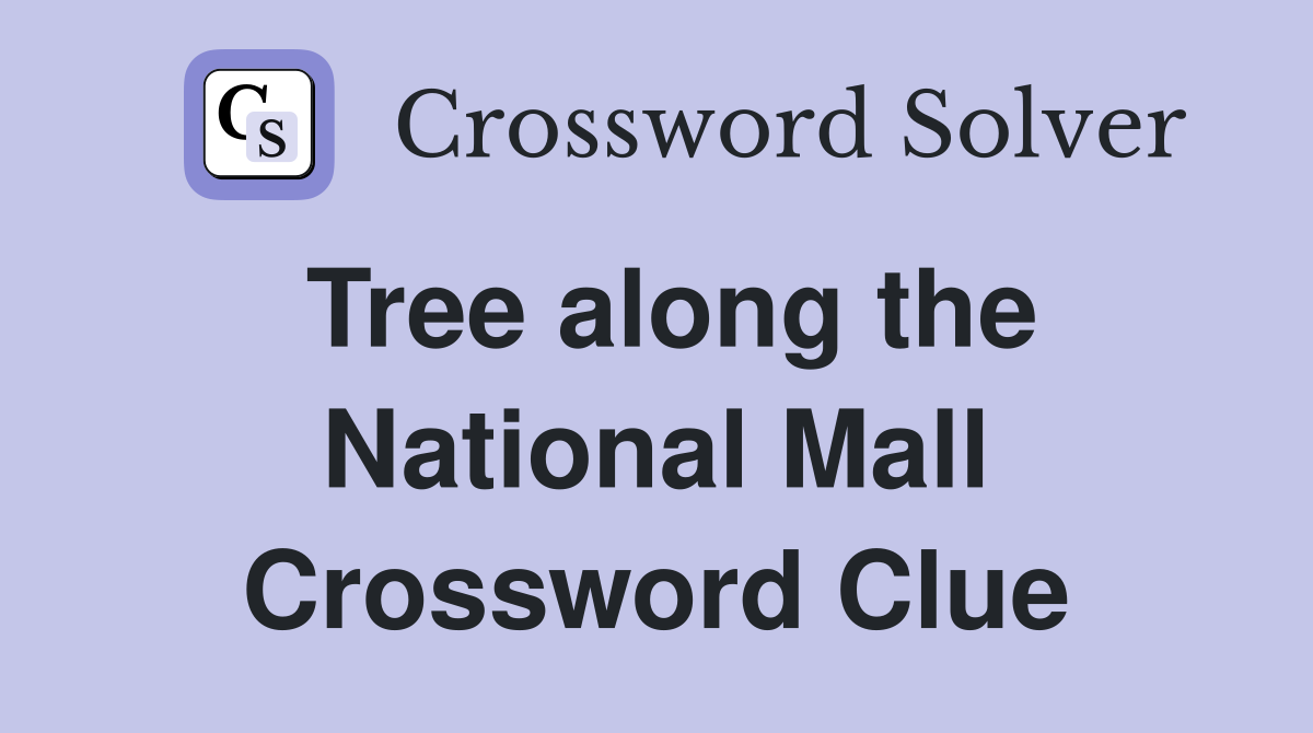 Tree along the National Mall Crossword Clue