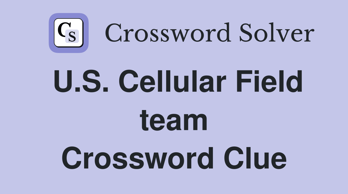 U.S. Cellular Field team Crossword Clue