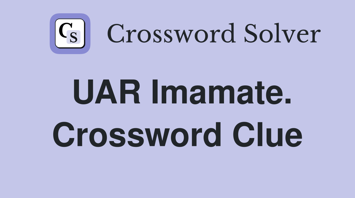 UAR Imamate. Crossword Clue