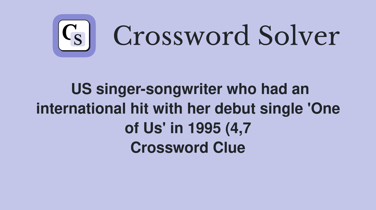 US singer songwriter who had an international hit with her debut single US singer songwriter who had an international hit with her debut single