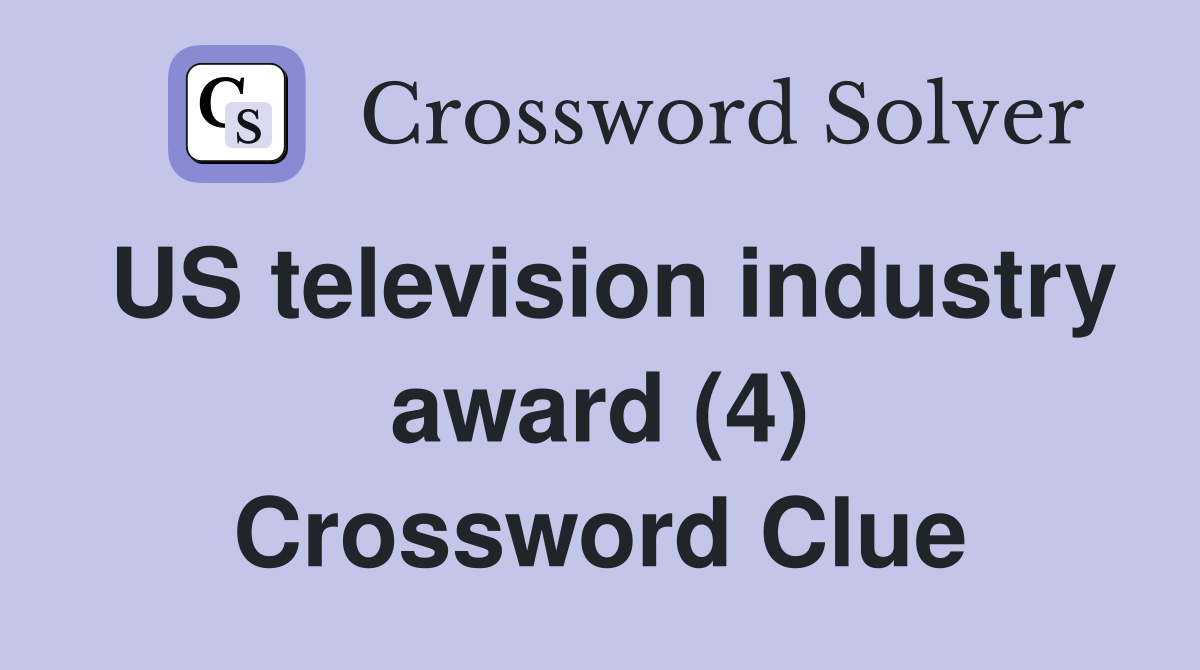 US television industry award (4) Crossword Clue