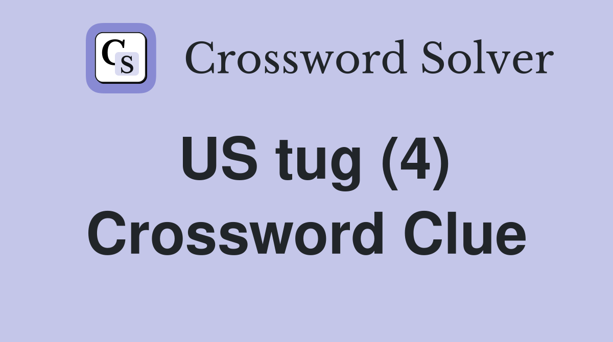 US tug (4) Crossword Clue