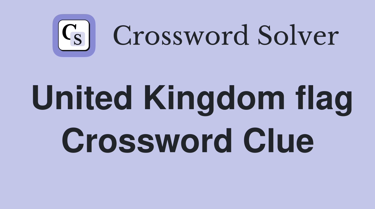 United Kingdom flag Crossword Clue