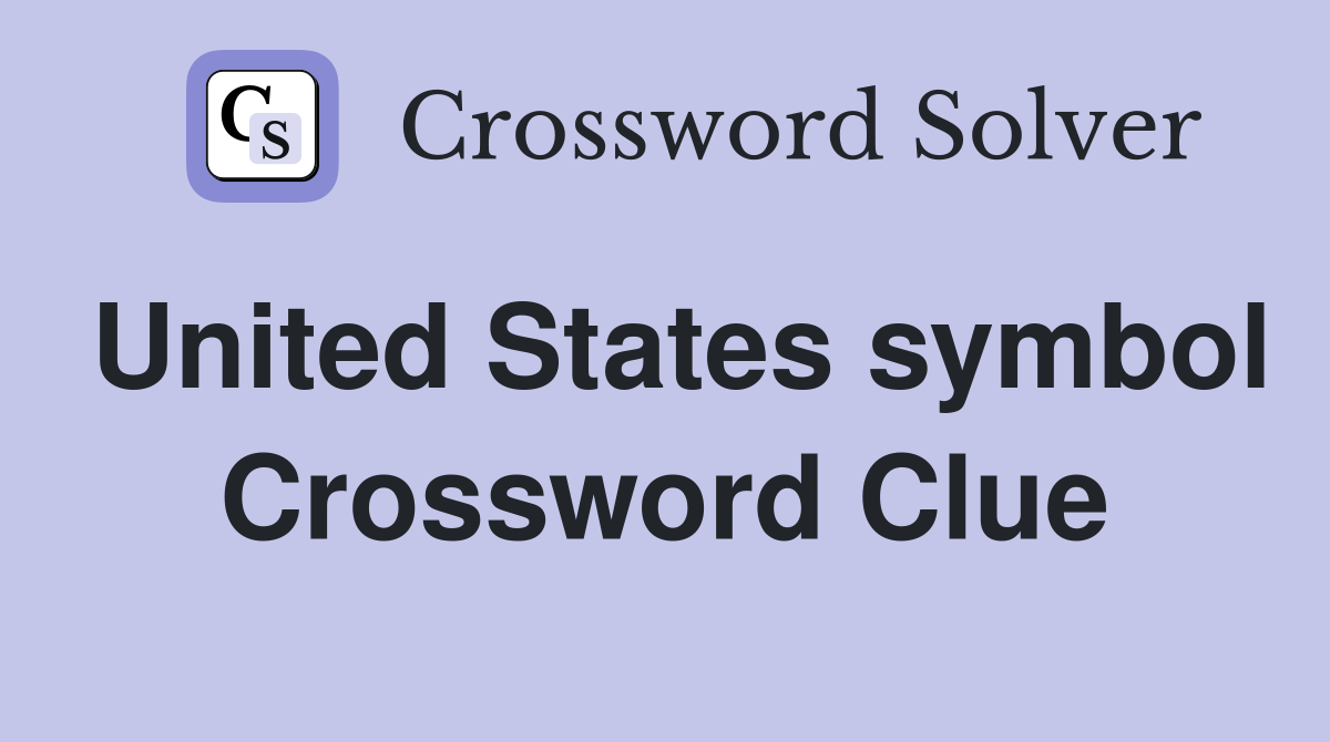 United States symbol Crossword Clue