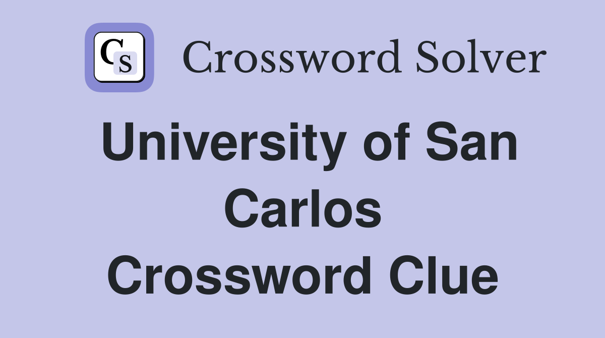 University of San Carlos Crossword Clue