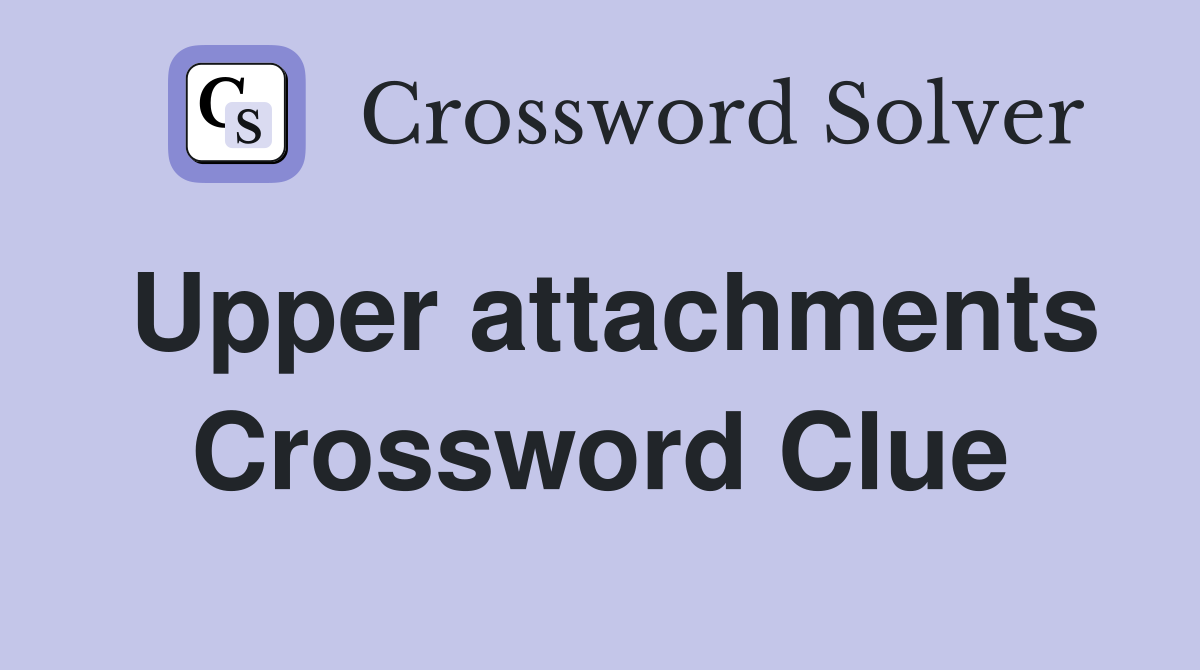 Upper attachments Crossword Clue