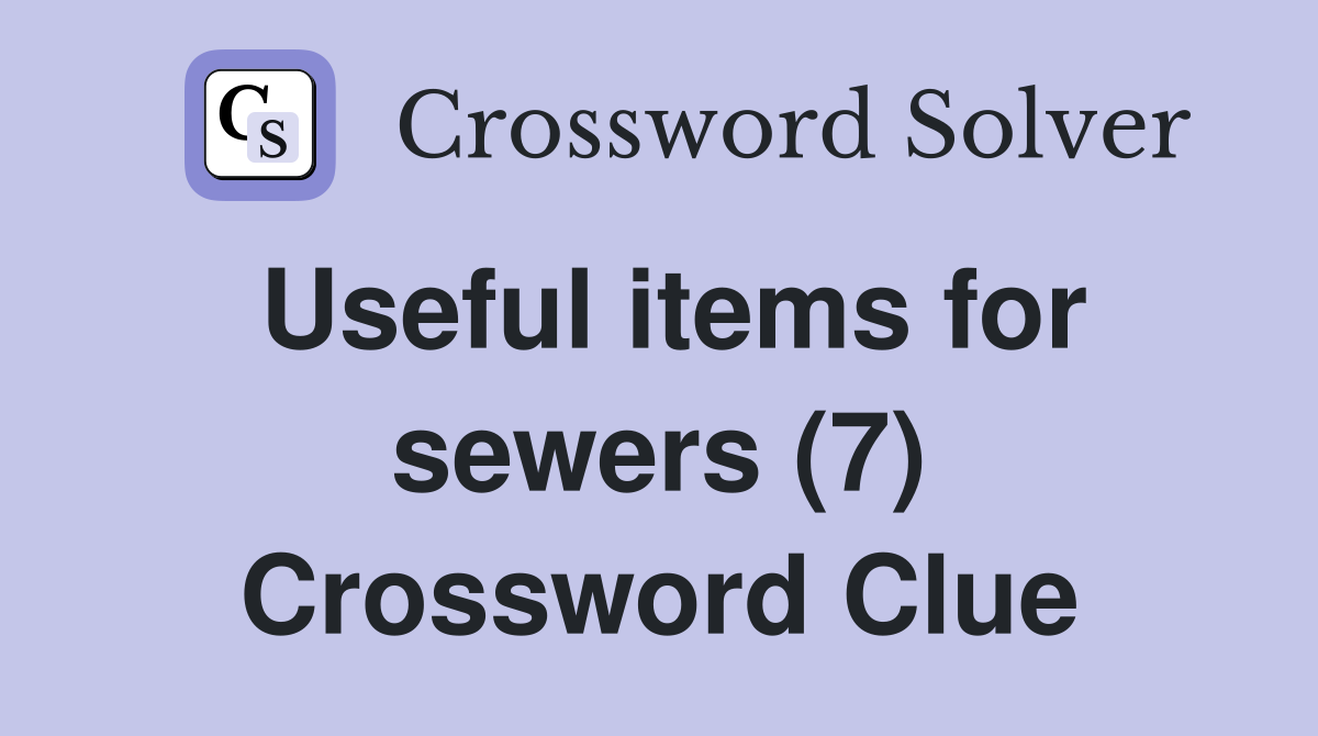 Useful items for sewers (7) Crossword Clue