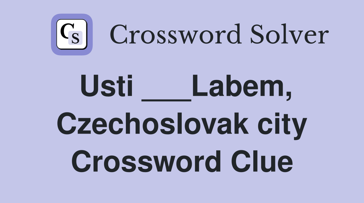 Usti ___Labem, Czechoslovak city Crossword Clue