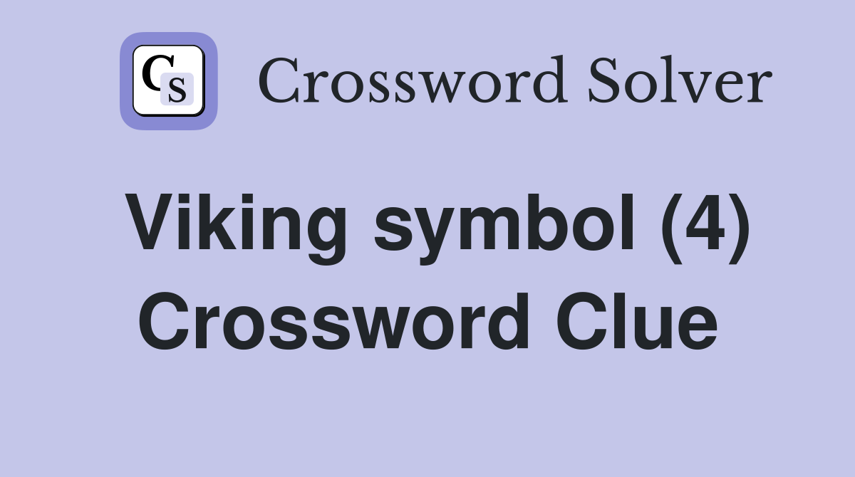 Viking symbol (4) Crossword Clue