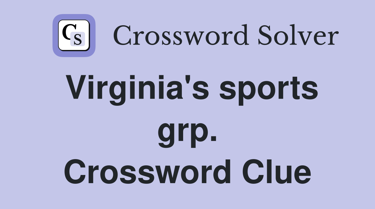 Virginia's sports grp. Crossword Clue