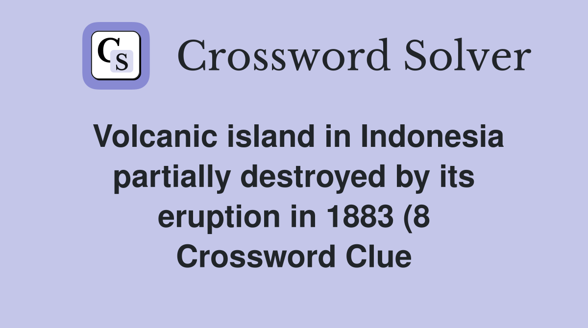 Volcanic island in Indonesia partially destroyed by its eruption in Volcanic island in Indonesia partially destroyed by its eruption in