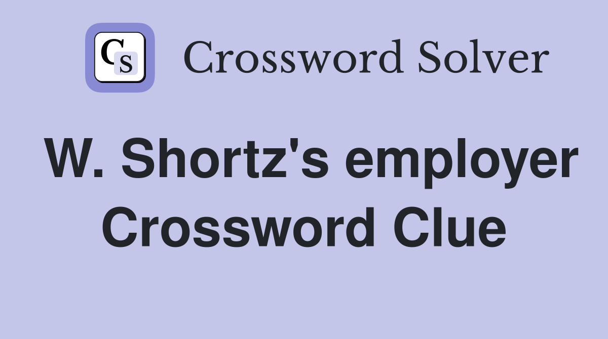 W. Shortz's employer Crossword Clue