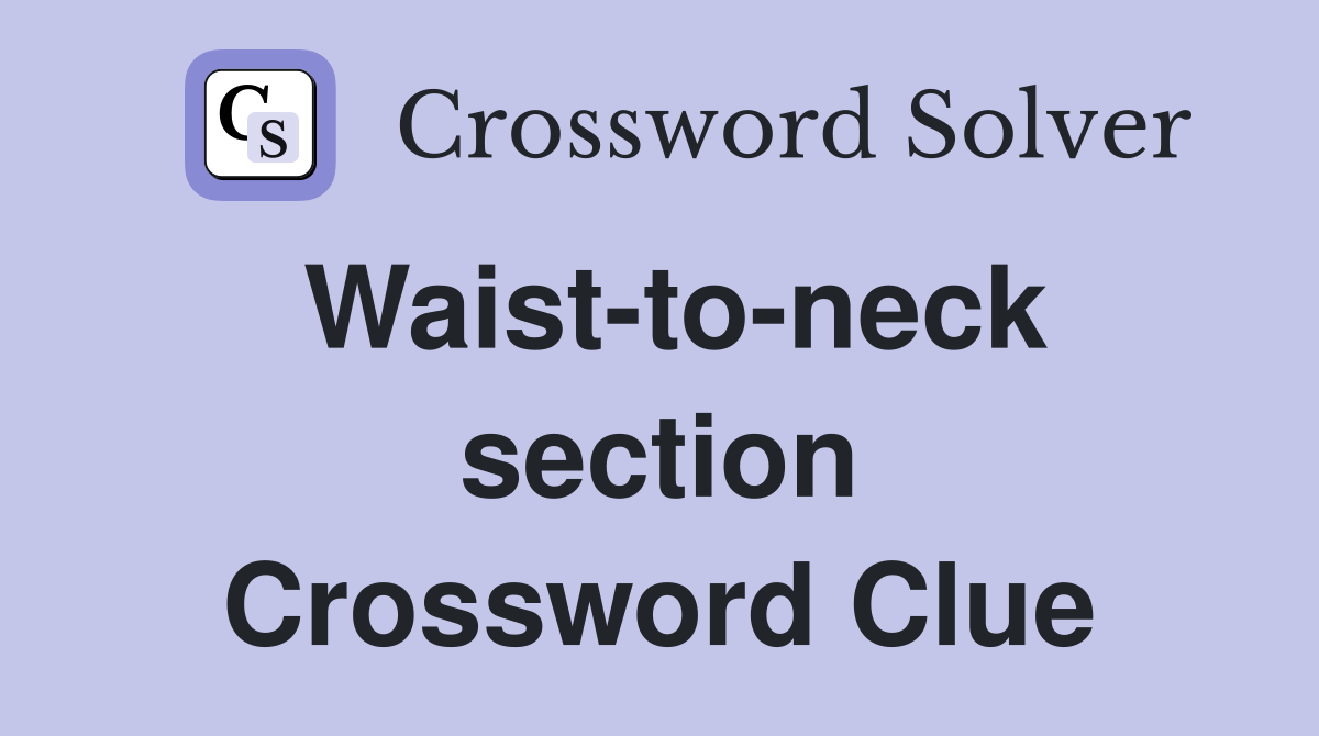 Waist-to-neck section Crossword Clue