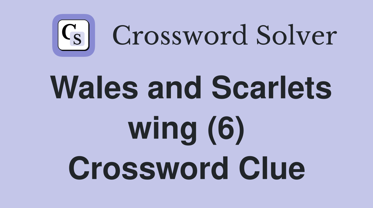 Wales and Scarlets wing (6) Crossword Clue