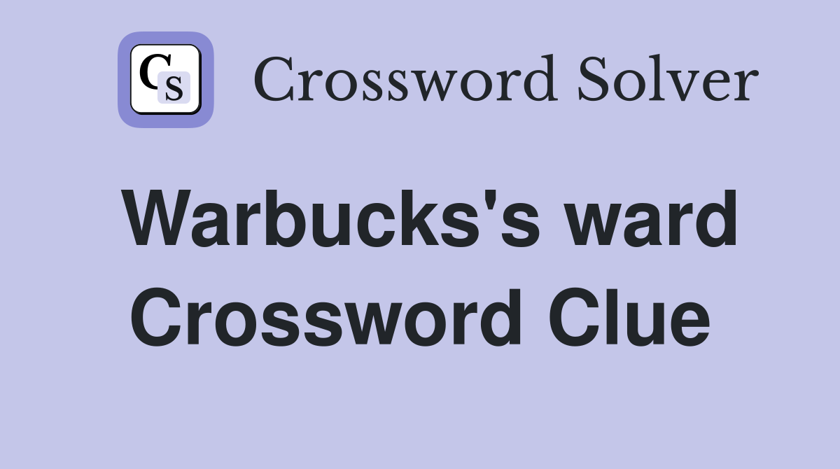 Warbucks's ward Crossword Clue