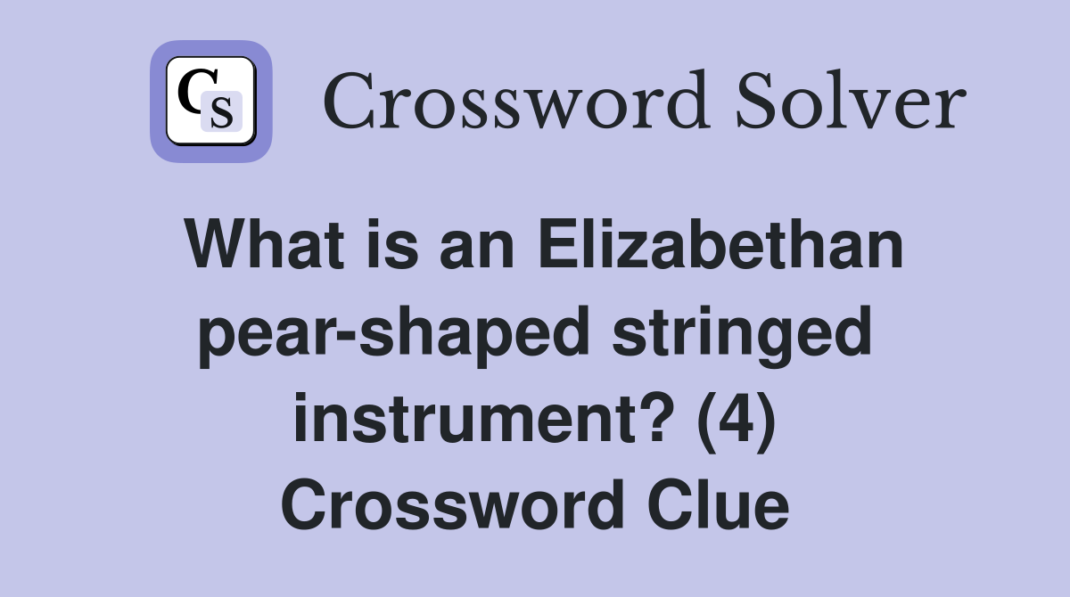 The Elusive European Pear Cracking The Crossword Clue - u80j3c6