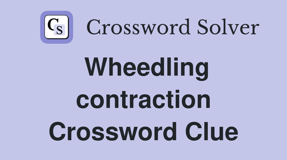 Wheedling contraction Crossword Clue