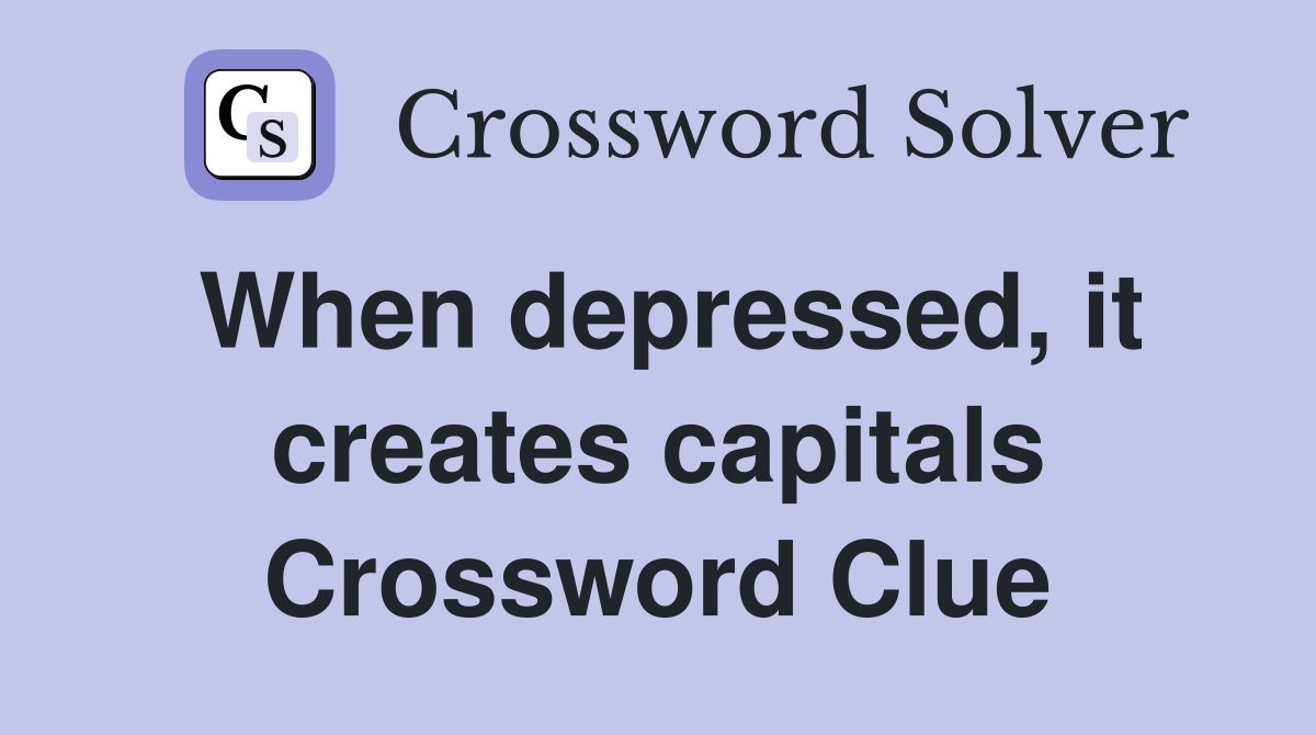 When depressed, it creates capitals Crossword Clue