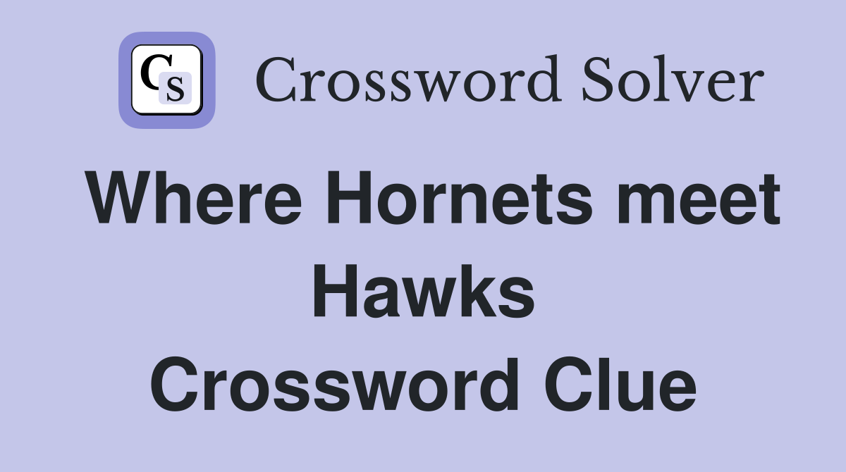 Where Hornets meet Hawks Crossword Clue