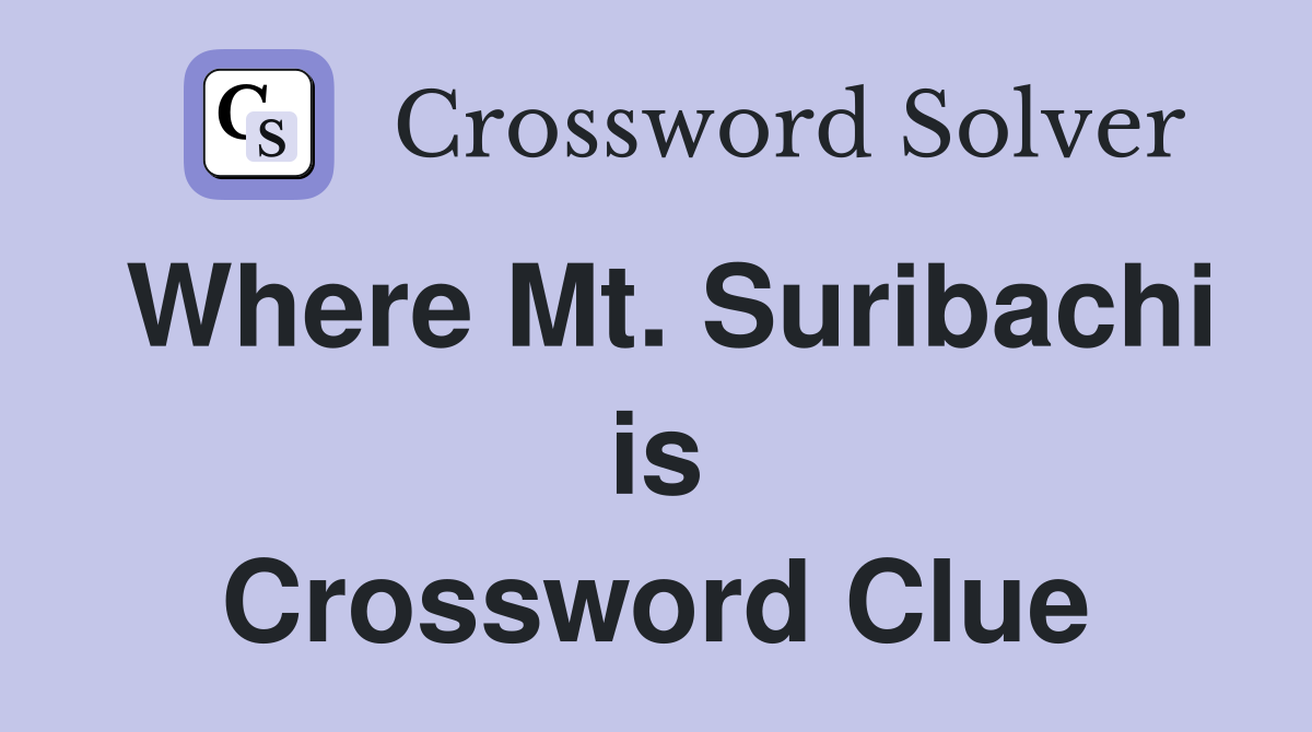 Where Mt. Suribachi is Crossword Clue