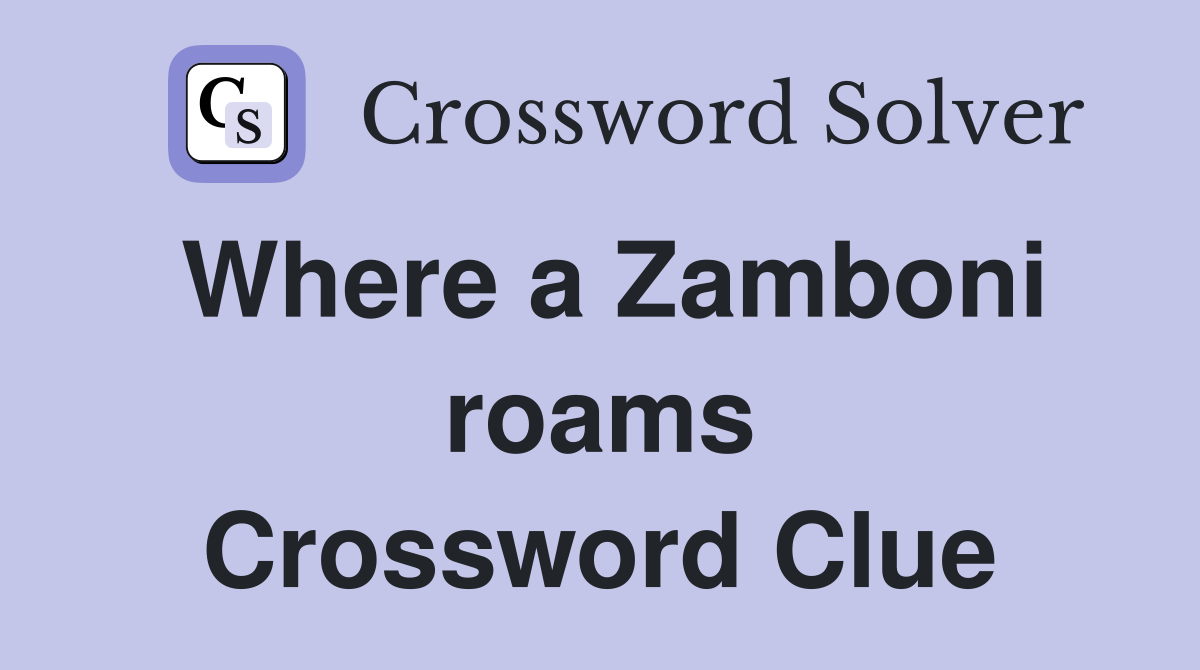 Where a Zamboni roams Crossword Clue