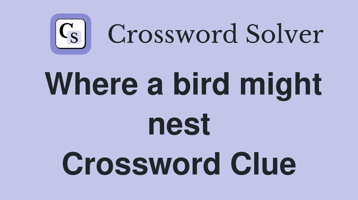 Where a bird might nest Crossword Clue