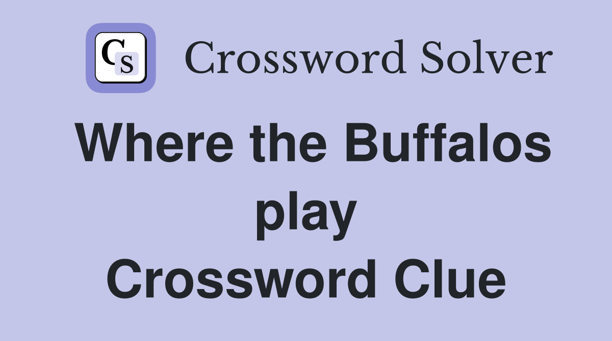 Where the Buffalos play Crossword Clue