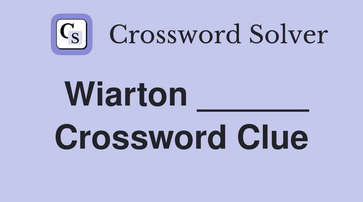 Wiarton ______ Crossword Clue