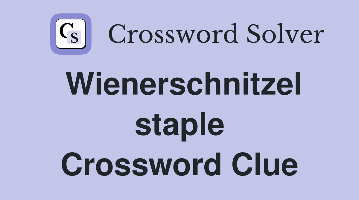 Wienerschnitzel staple Crossword Clue