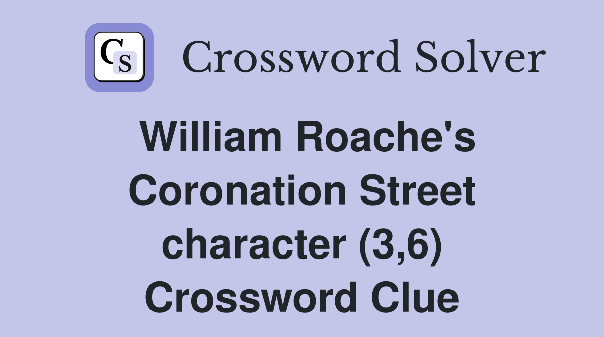William Roache's Coronation Street character (3,6) Crossword Clue