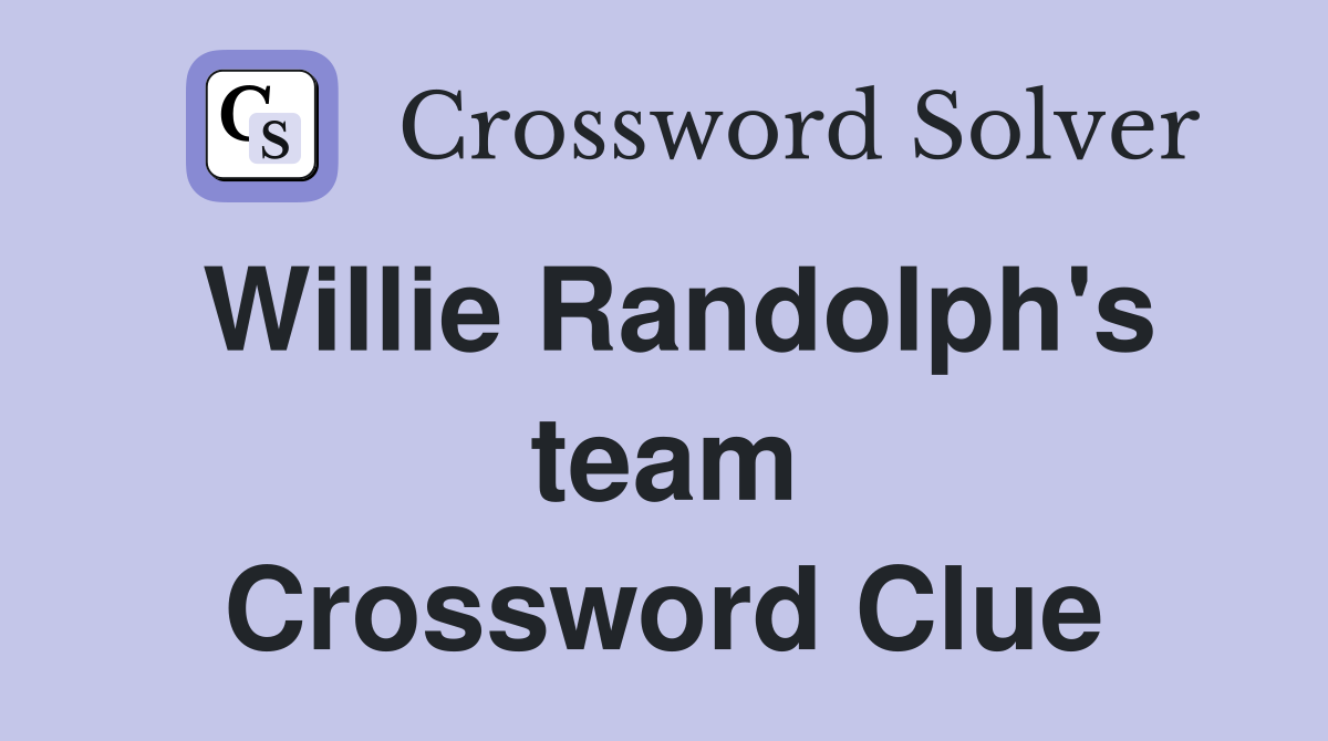 Willie Randolph's team Crossword Clue