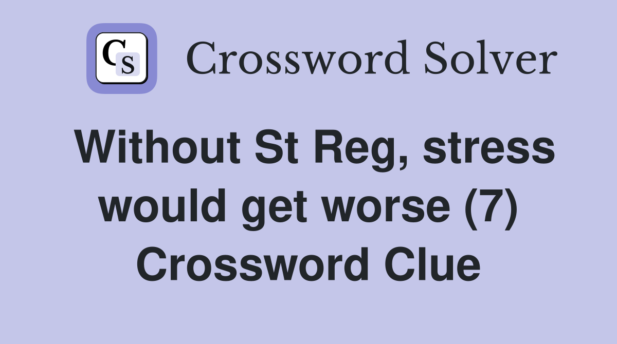 Stress Word Scramble