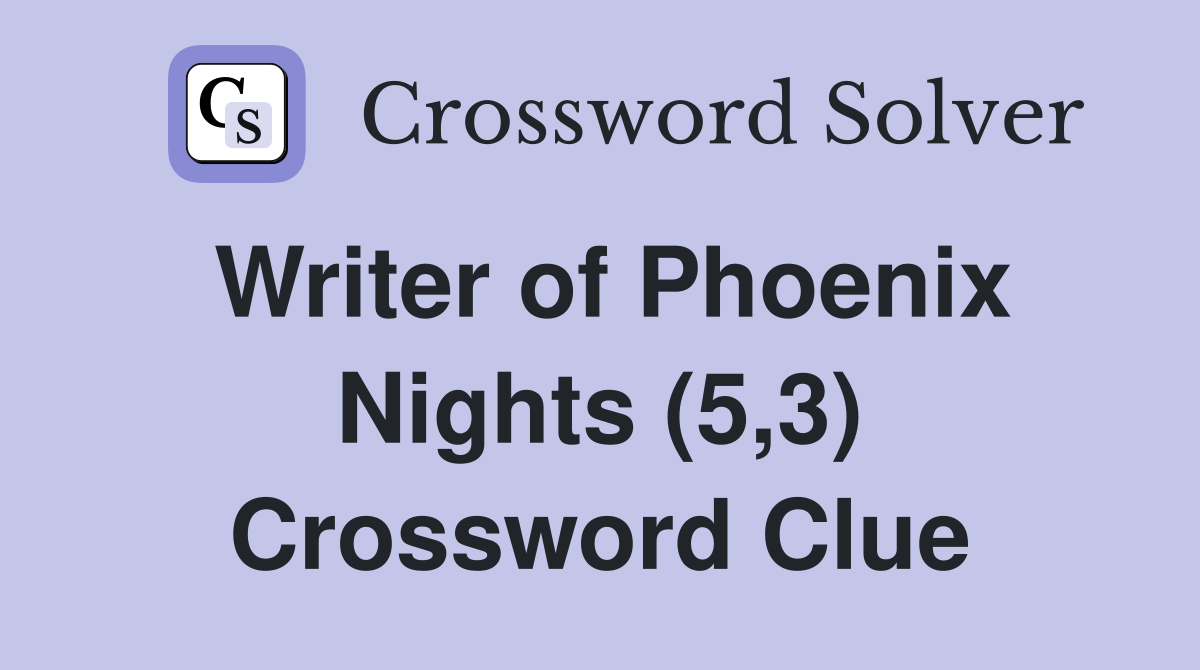 Writer of Phoenix Nights (5,3) Crossword Clue