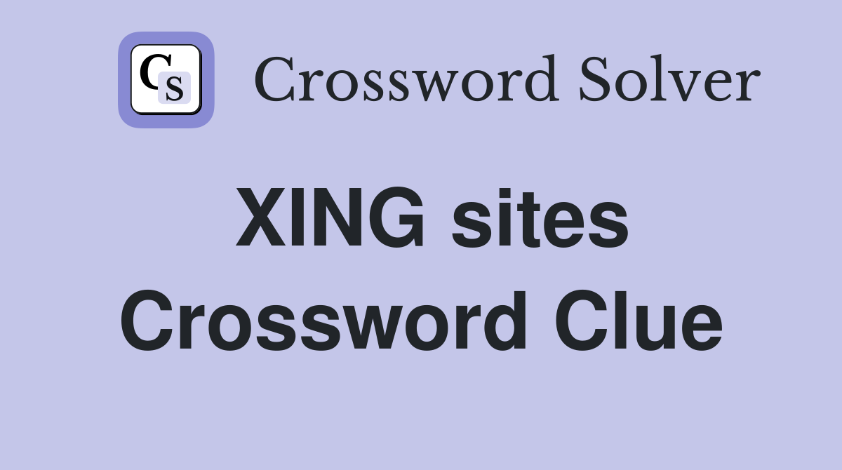 XING sites Crossword Clue