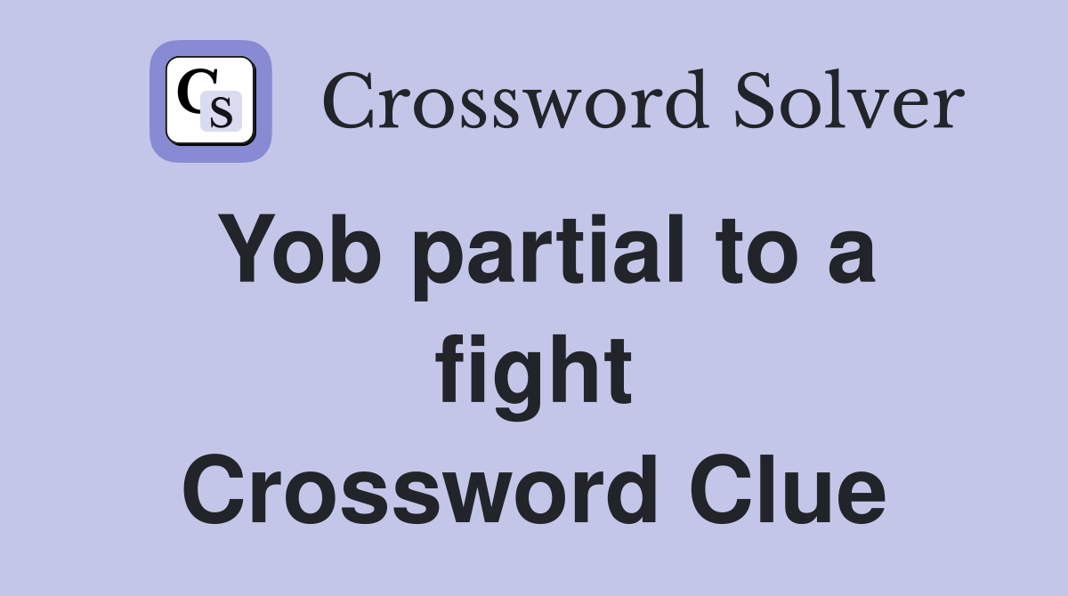 Yob partial to a fight Crossword Clue