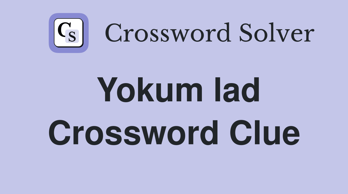 Yokum lad Crossword Clue