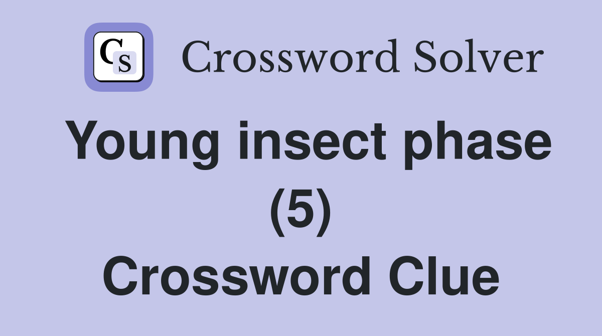 Young insect phase (5) Crossword Clue