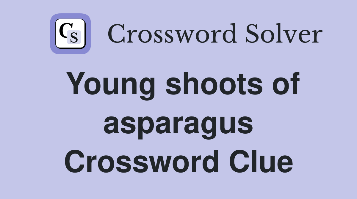 Young shoots of asparagus Crossword Clue