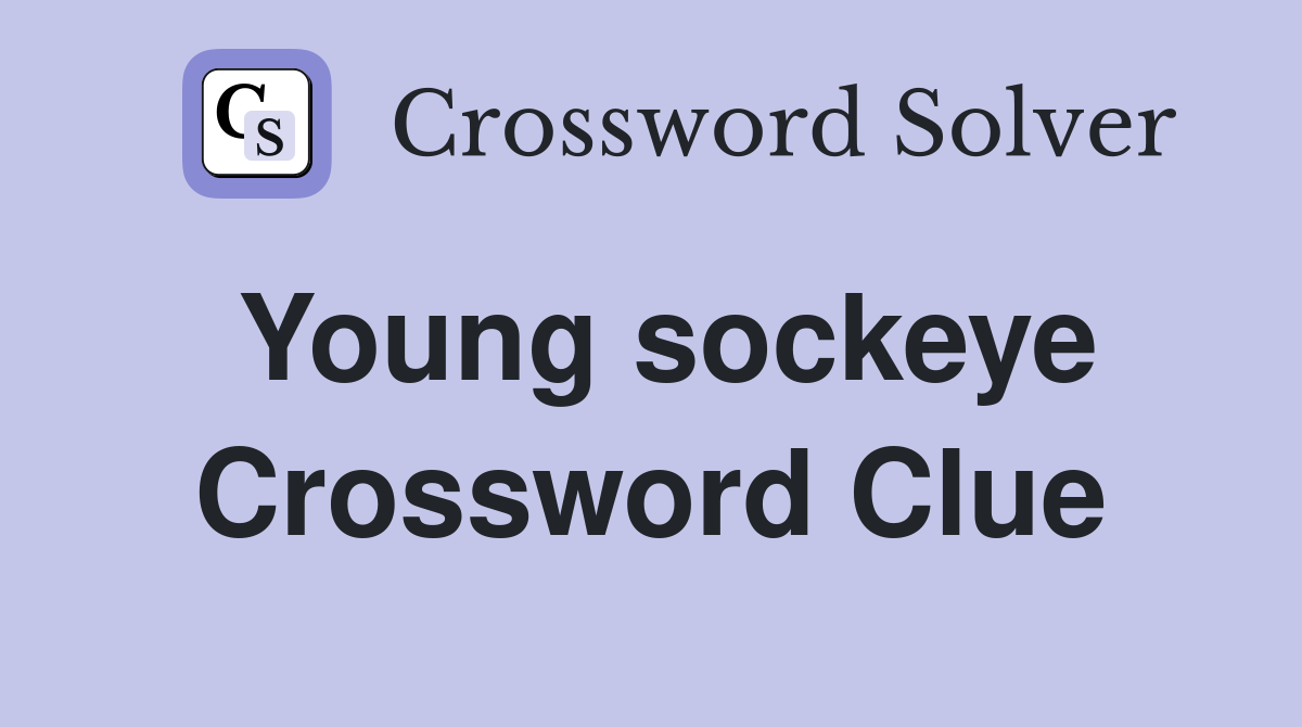 Young sockeye Crossword Clue