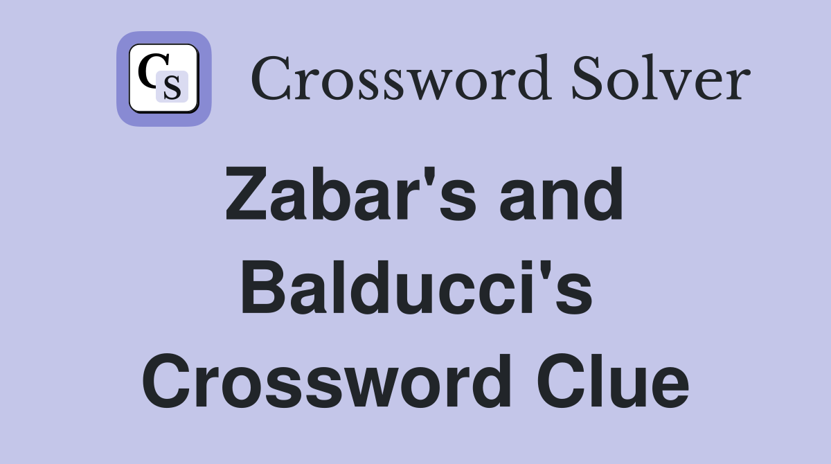 Zabar's and Balducci's Crossword Clue