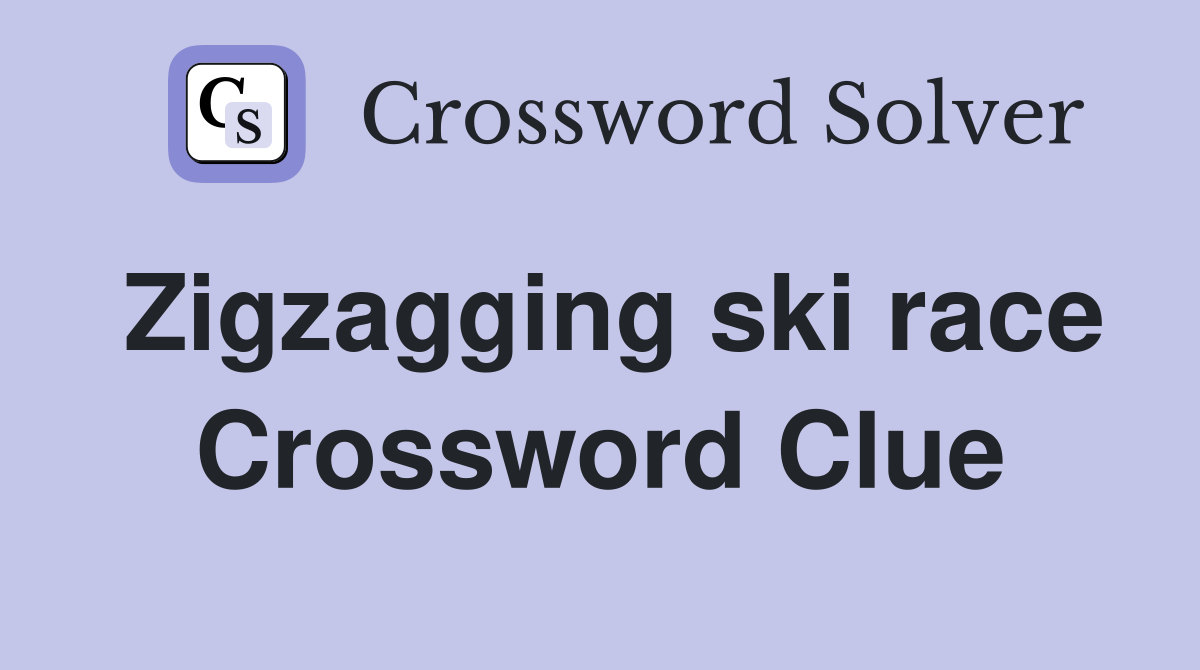 Zigzagging ski race Crossword Clue
