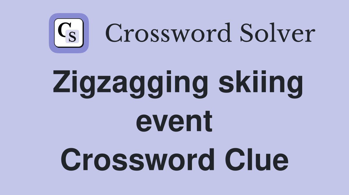 Zigzagging skiing event Crossword Clue